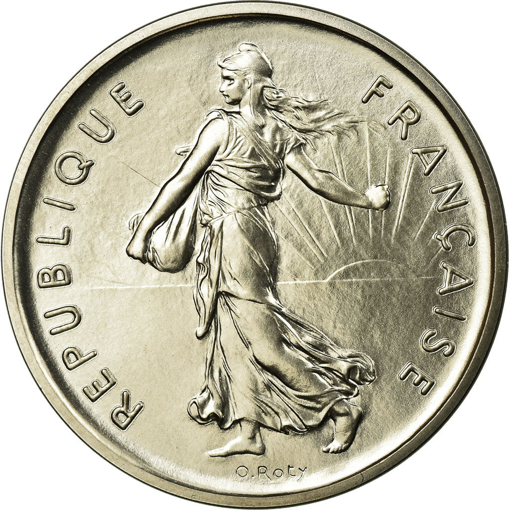 Coin, France, Semeuse, 5 Francs, 1971, Piéfort, MS(63), Nickel Clad