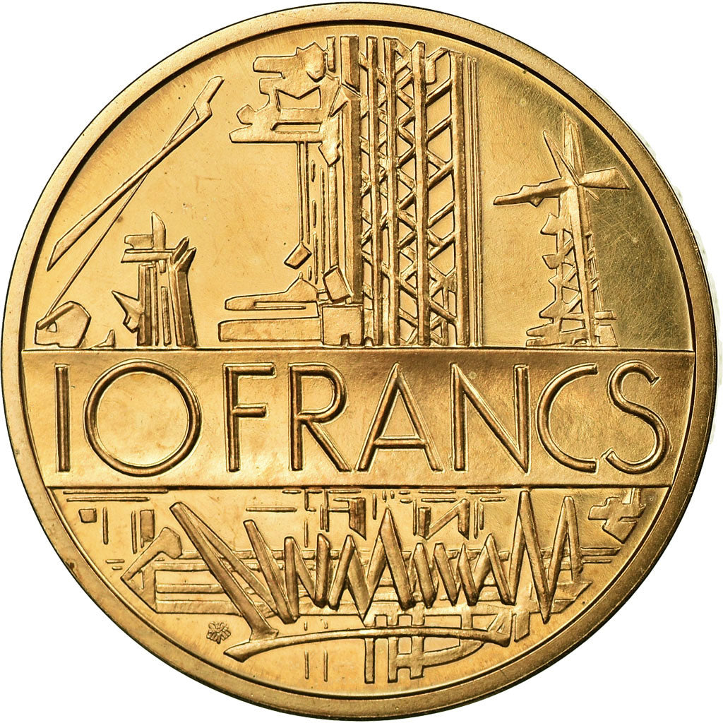 Coin, France, Mathieu, 10 Francs, 1977, Piéfort, MS(63), Nickel-brass, KM:P587