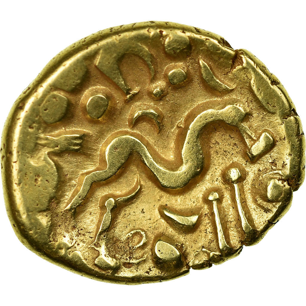 Coin, Ambiani, Stater, aux esses, VF(30-35), Gold, Delestrée:242