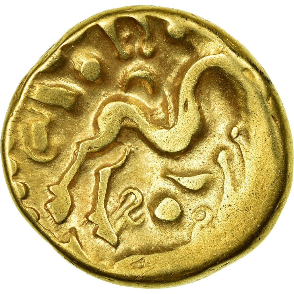 Coin, Ambiani, Stater, aux esses, VF(30-35), Gold, Delestrée:242