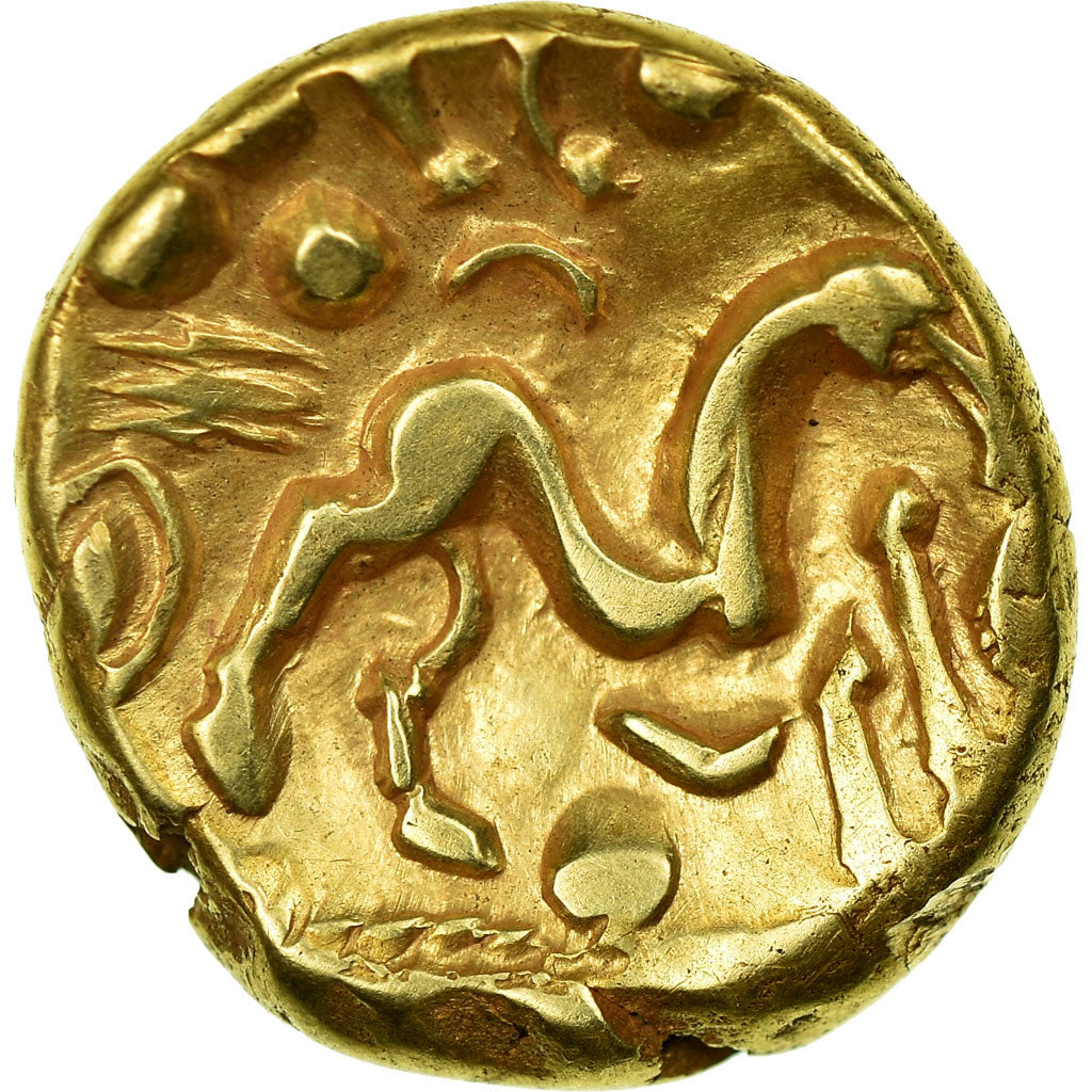 Coin, Ambiani, Stater, EF(40-45), Gold, Delestrée:240