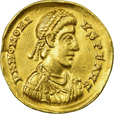 Coin, Honorius, Solidus, 395-402, Milan, AU(50-53), Gold, RIC:1206C