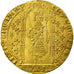Moneta, Francja, Charles V, Franc à pied, AU(55-58), Złoto, Duplessy:360
