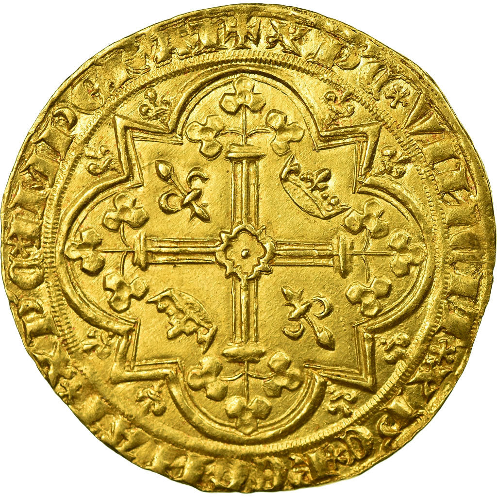 Moneta, Francia, Charles V, Franc à pied, SPL-, Oro, Duplessy:360