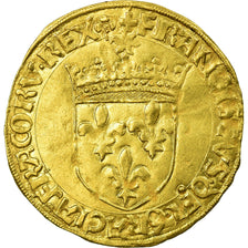 Moneta, Francia, François Ier, Ecu d'or, Lyon, BB+, Oro, Duplessy:775