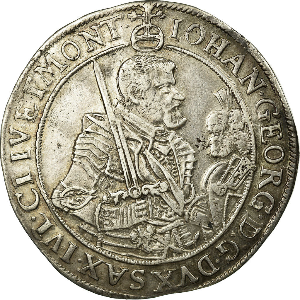 Coin, German States, SAXONY-ALBERTINE, Thaler, 1648, EF(40-45), Silver, KM:425
