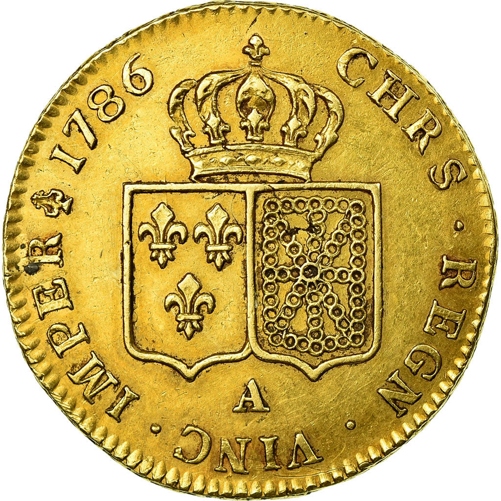 Moneta, Francja, Louis XVI, Double louis d'or à la tête nue, 2 Louis D'or