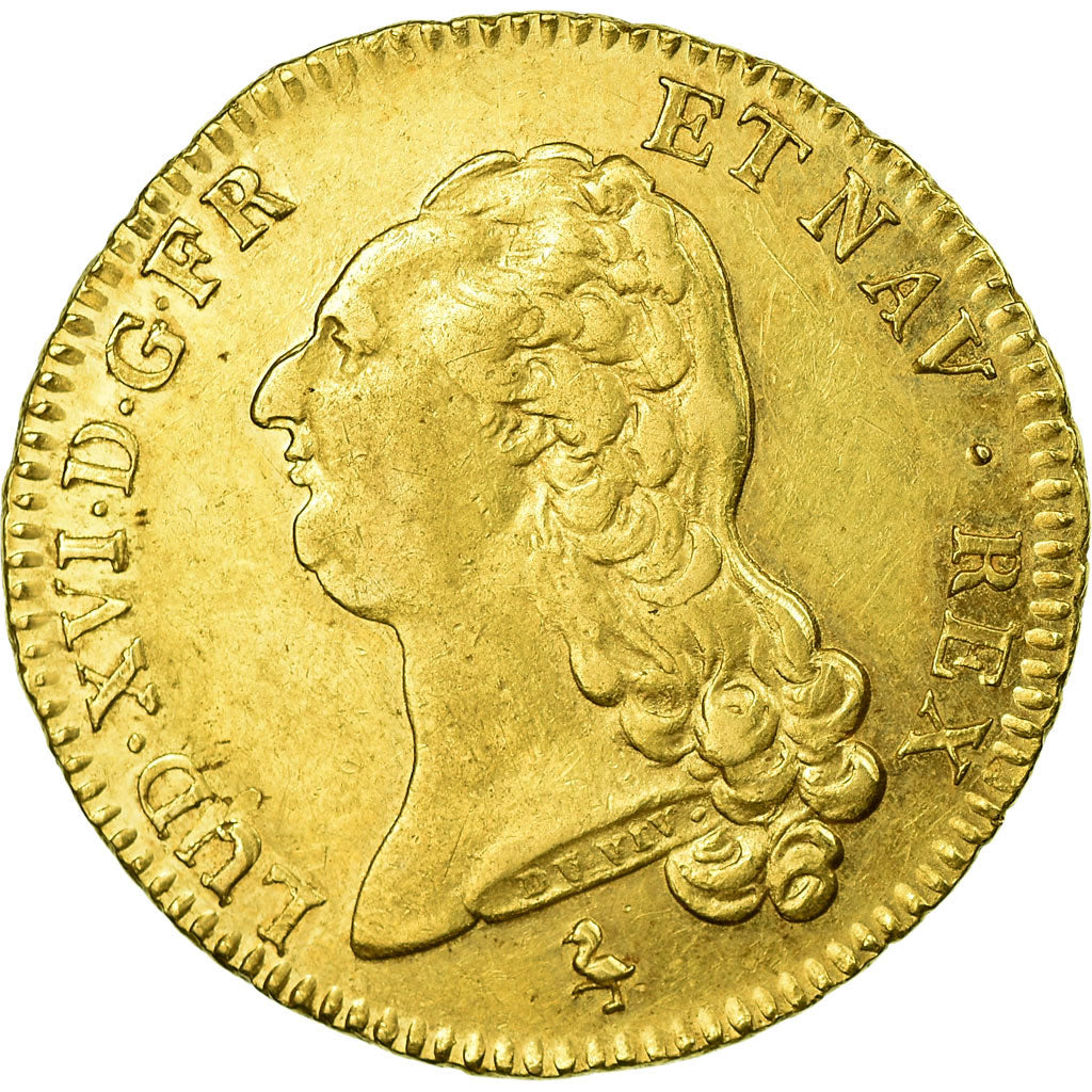 Monnaie, France, Louis XVI, Double louis d'or à la tête nue, 1786, Paris