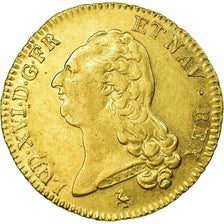 Monnaie, France, Louis XVI, Double louis d'or à la tête nue, 1786, Paris