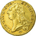 Monnaie, France, Louis XVI, Double louis d'or à la tête nue, 1786, Montpellier