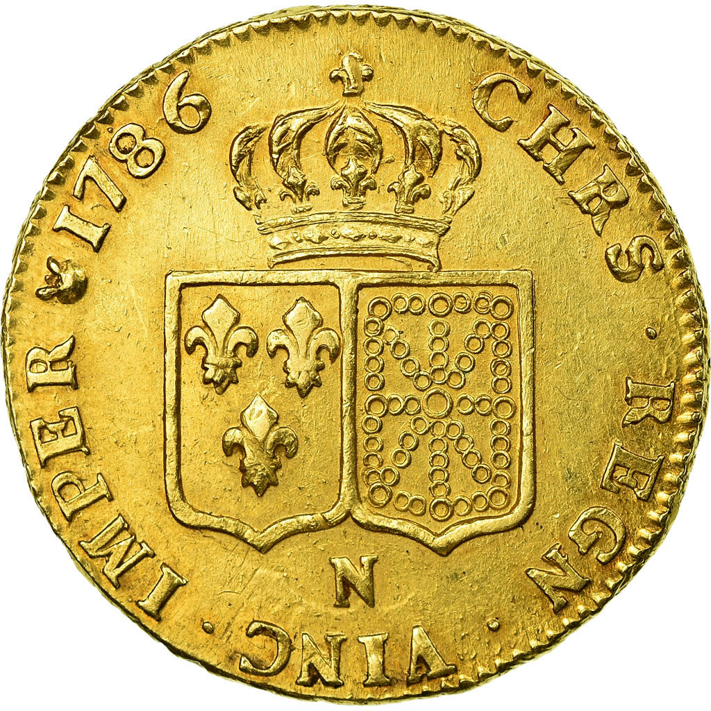 Moneta, Francja, Louis XVI, Double louis d'or à la tête nue, 2 Louis D'or