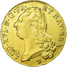 Moneta, Francia, Louis XVI, Double louis d'or à la tête nue, 2 Louis D'or
