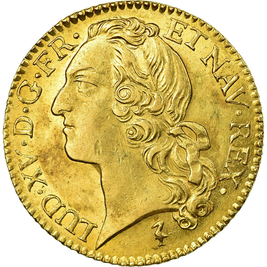 Coin, France, Louis XV, Louis d'or au bandeau, Louis d'Or, 1748, Lille, MS(63)