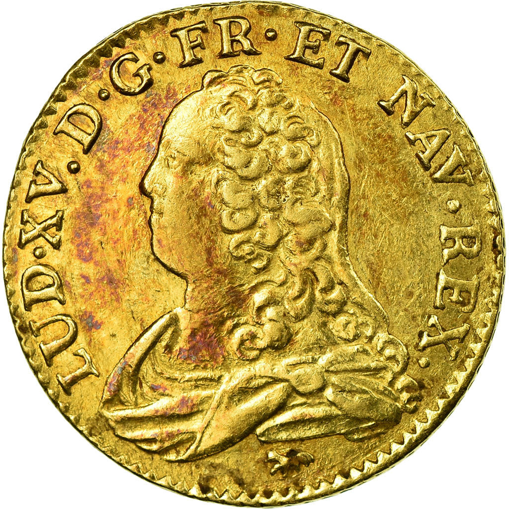 Monnaie, France, Louis XV, Louis d'or aux lunettes, Louis d'Or, 1732, Paris
