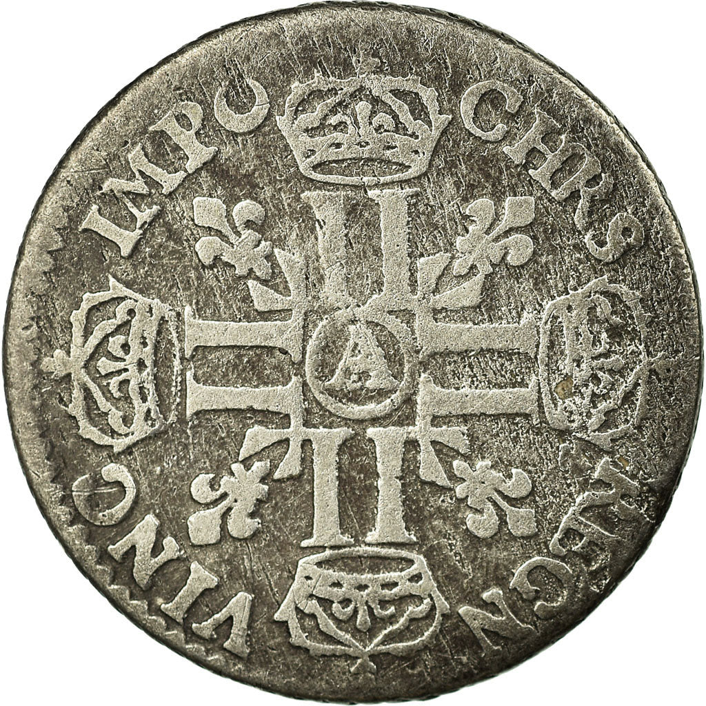 Coin, France, Louis XIV, 1/12 Écu aux 8 L, 1/12 ECU, 10 Sols, 1691, Paris