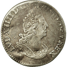 Coin, France, Louis XIV, 1/12 Écu aux palmes, 1696, VF(30-35), Silver