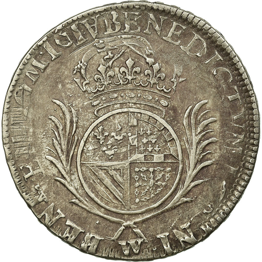Coin, France, Louis XIV, 1/2 Écu de Flandre aux palmes, Lille, VF(30-35)