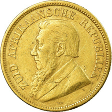 Munten, Zuid Afrika, 1/2 Pond, 1895, Pretoria, FR+, Goud, KM:9.2