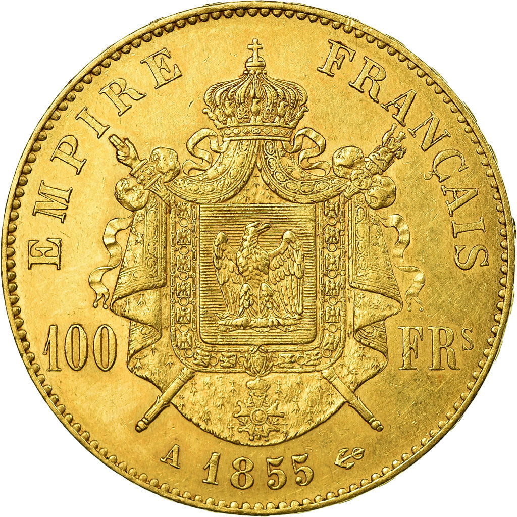 Munten, Frankrijk, Napoleon III, Napoléon III, 100 Francs, 1855, Paris, ZF