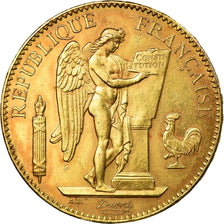 Coin, France, Génie, 100 Francs, 1911, Paris, AU(50-53), Gold, KM:858