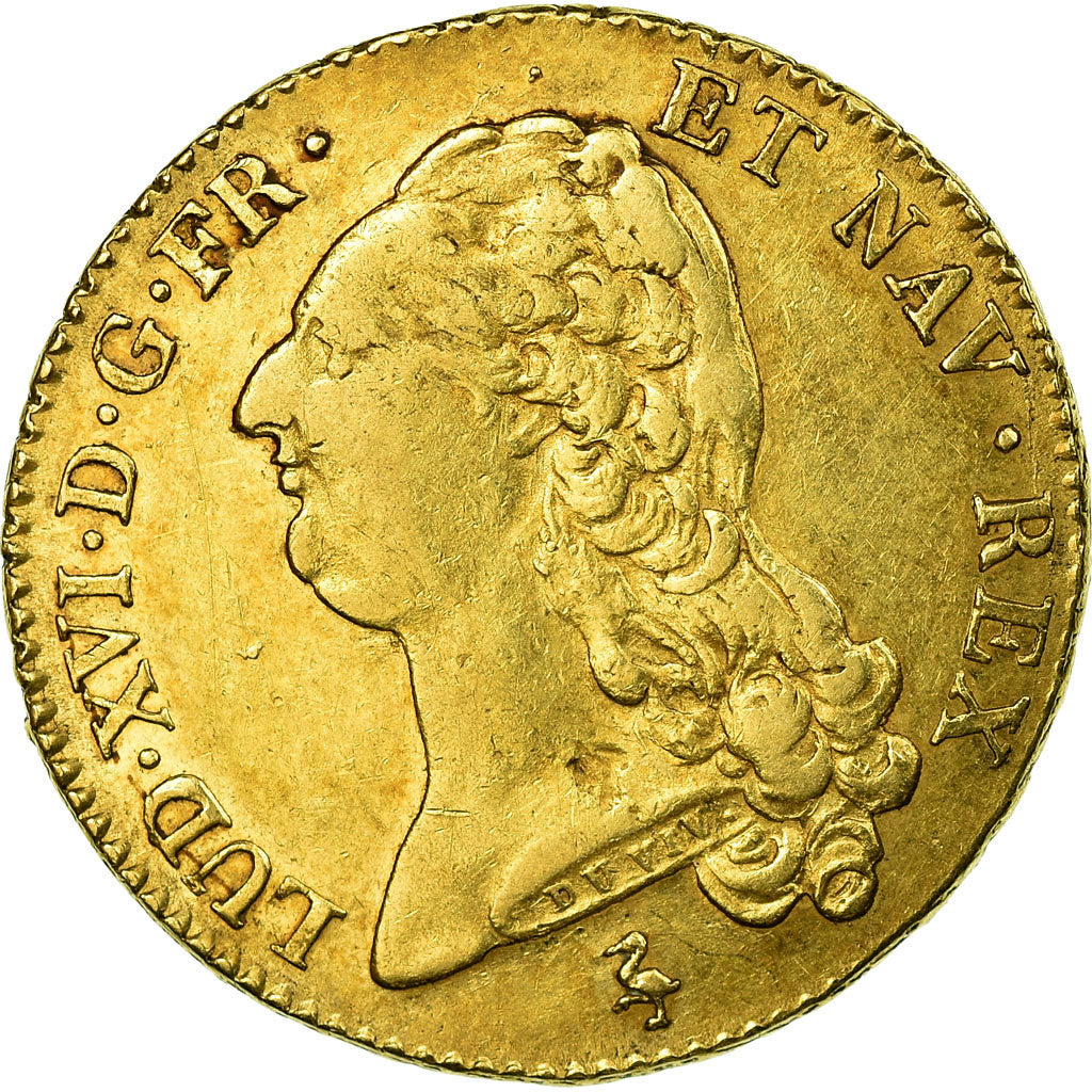 Moneta, Francja, Louis XVI, Double louis d'or à la tête nue, 2 Louis D'or