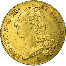Moneta, Francja, Louis XVI, Double louis d'or à la tête nue, 2 Louis D'or