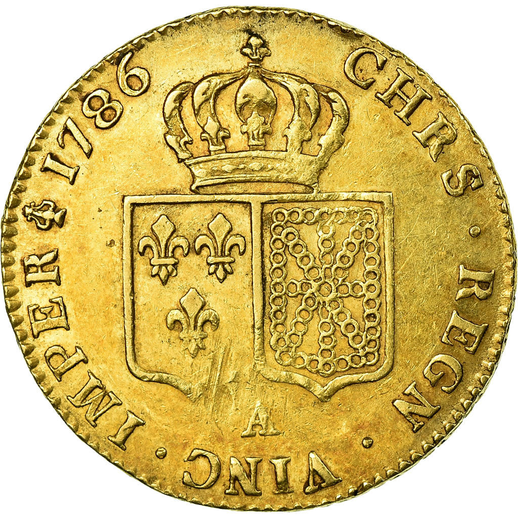 Moneta, Francja, Louis XVI, Double louis d'or à la tête nue, 2 Louis D'or