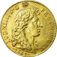 Coin, France, Louis XIV, Louis d'or à la tête nue, Louis d'Or, 1669, Paris