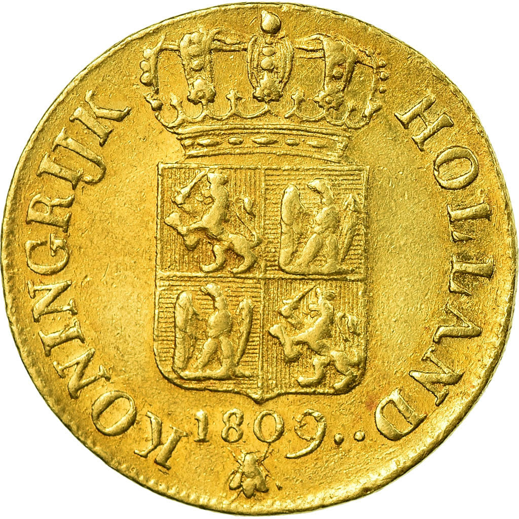 Coin, Netherlands, Ducat, 1809, St. Petersburg, AU(50-53), Gold, KM:38