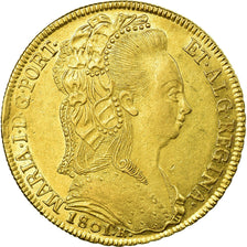 Monnaie, Brésil, Maria I, 6400 Reis, 1801, Rio de Janeiro, SUP, Or, KM:226.1