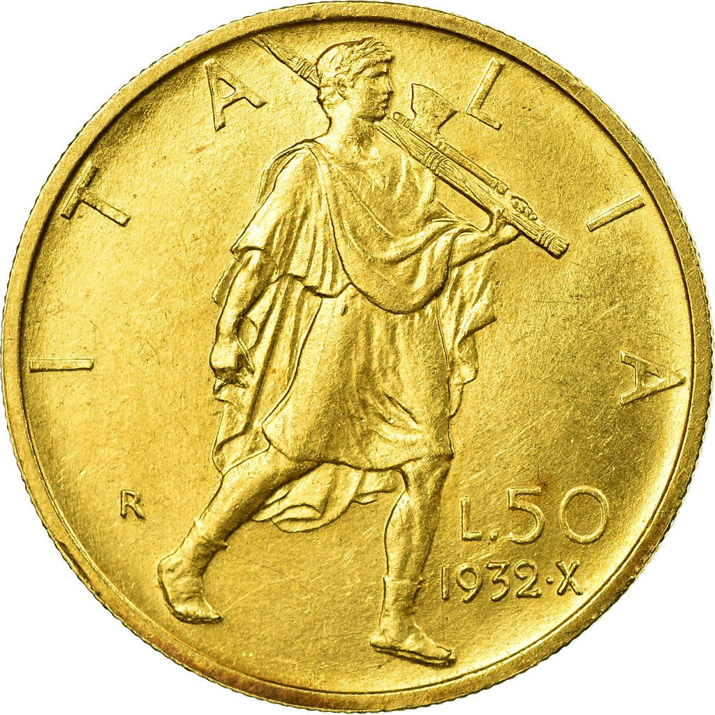 Monnaie, Italie, Vittorio Emanuele III, 50 Lire, 1932, Rome, SUP+, Or, KM:71