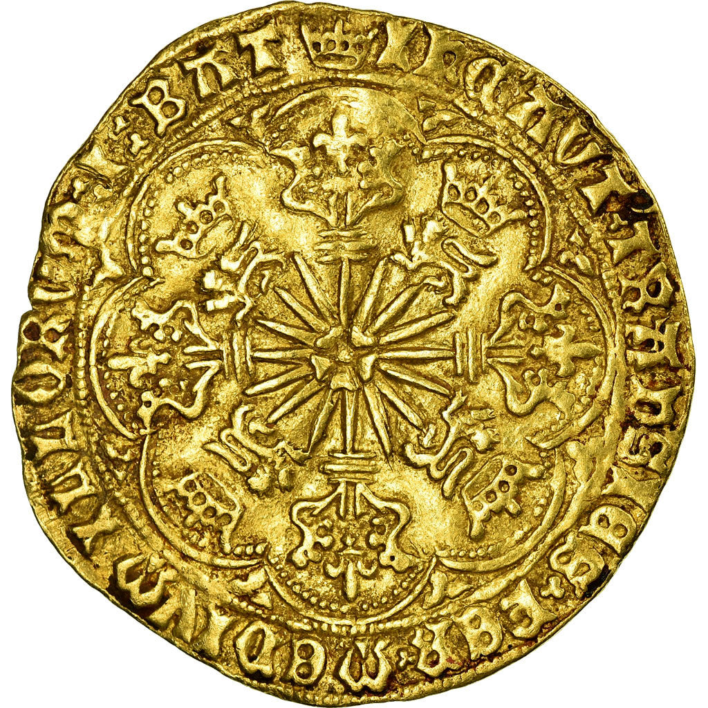 Coin, Great Britain, Edward IV, Noble d'or à la Rose, London, VF(30-35), Gold