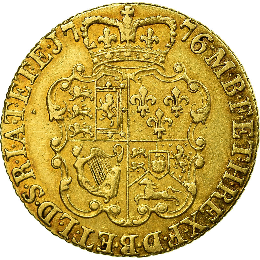 Monnaie, Grande-Bretagne, George III, Guinea, 1776, Londres, TTB, Or, KM:604