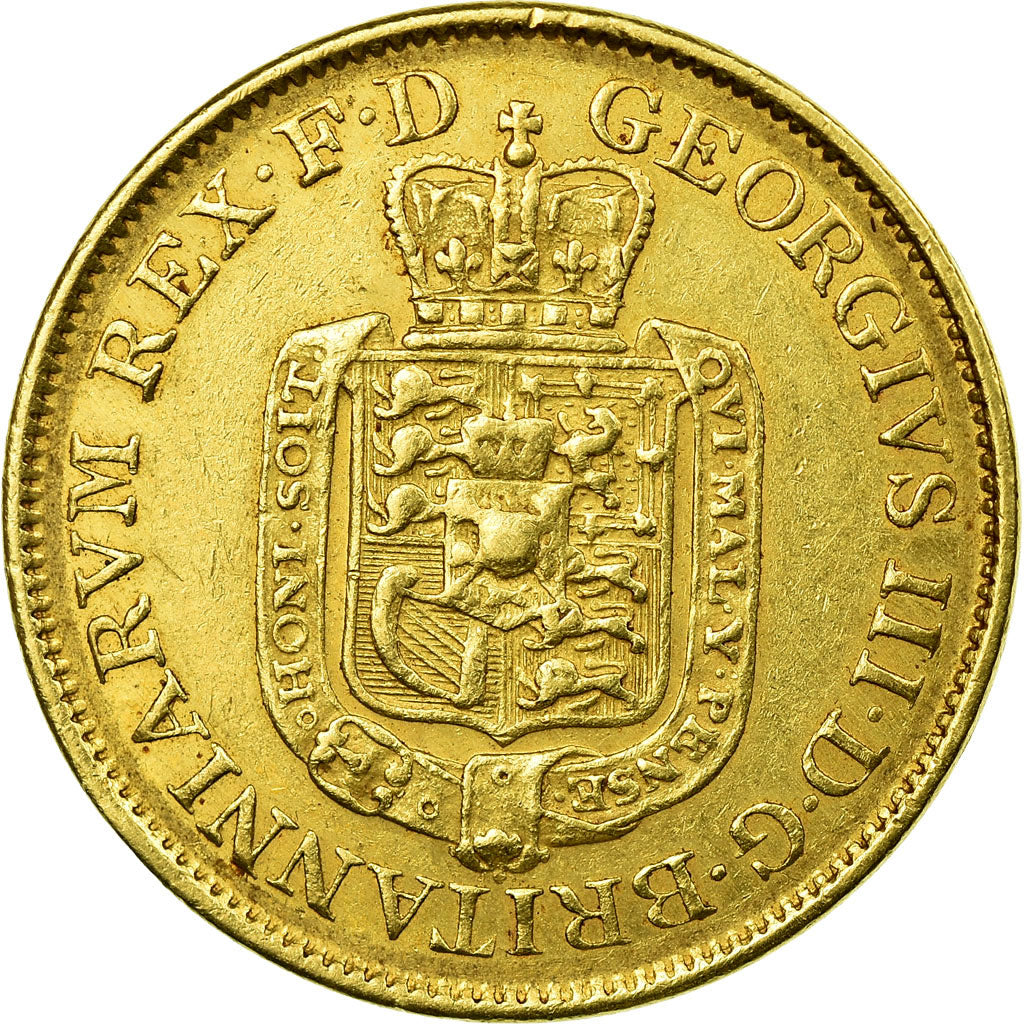 Coin, German States, HANNOVER, George III, 5 Thaler, 1813, EF(40-45), Gold