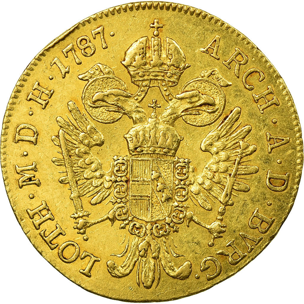 Moneda, Austria, Joseph II, Ducat, 1787, Vienna, MBC, Oro, KM:1873