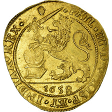 Coin, Spanish Netherlands, BRABANT, Souverain Ou Lion D'or, 1658, Antwerp