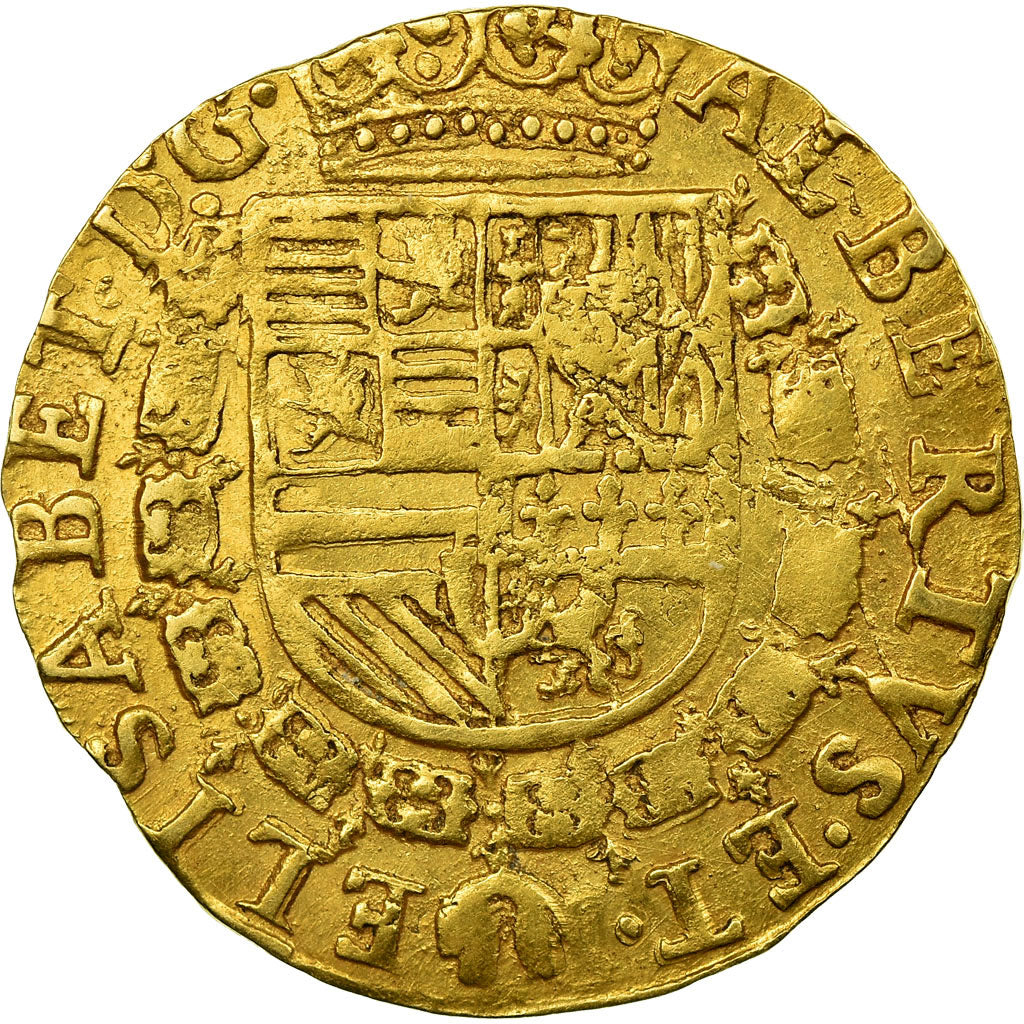 Coin, Spanish Netherlands, BRABANT, 2 Albertin, 4/3 Ducat, 1603, Antwerp