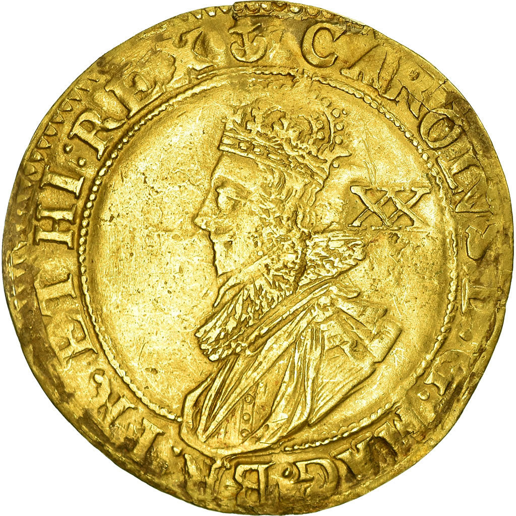 Monnaie, Grande-Bretagne, Charles I, Unité - 20 Shillings, Londres, TTB, Or