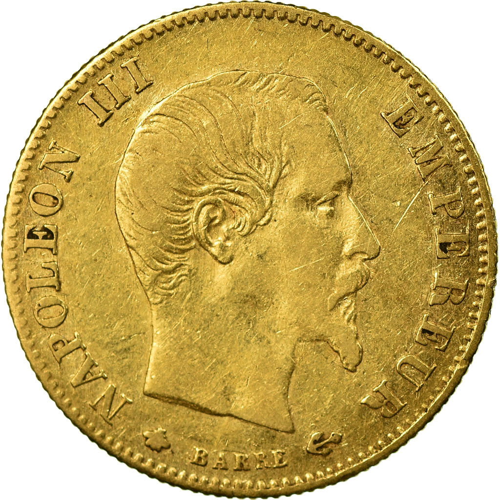 Moneta, Francja, Napoleon III, Napoléon III, 5 Francs, 1860, Strasbourg