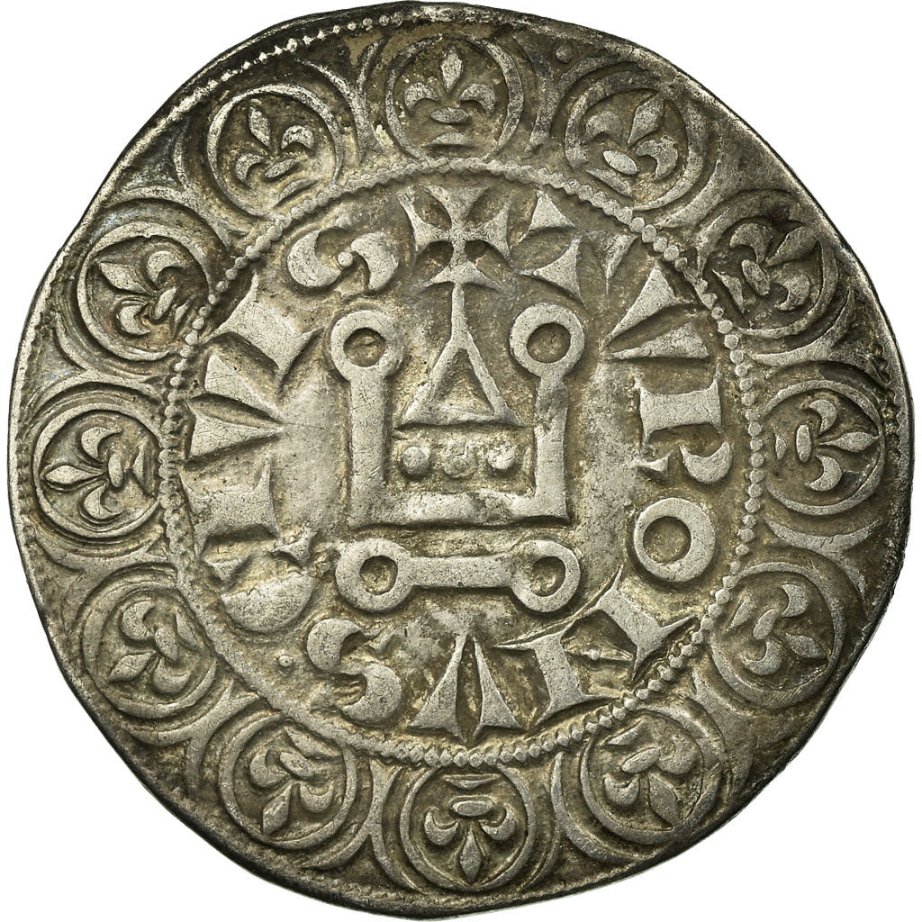 Munten, Frankrijk, Louis IX, Gros Tournois, ZF, Zilver, Duplessy:190D