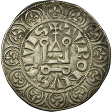 Munten, Frankrijk, Louis IX, Gros Tournois, ZF, Zilver, Duplessy:190D