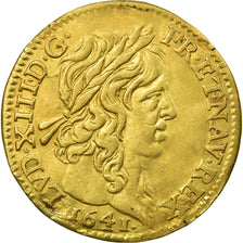 Moneta, Francja, Louis XIII, 1/2 Louis d'or, 1641, Paris, EF(40-45), Złoto