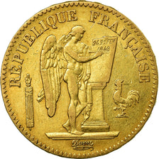 Moneta, Francja, Génie, 20 Francs, 1849, Paris, EF(40-45), Złoto, KM:757