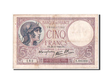 France, 5 Francs Violet, 28.11.1940, KM:83
