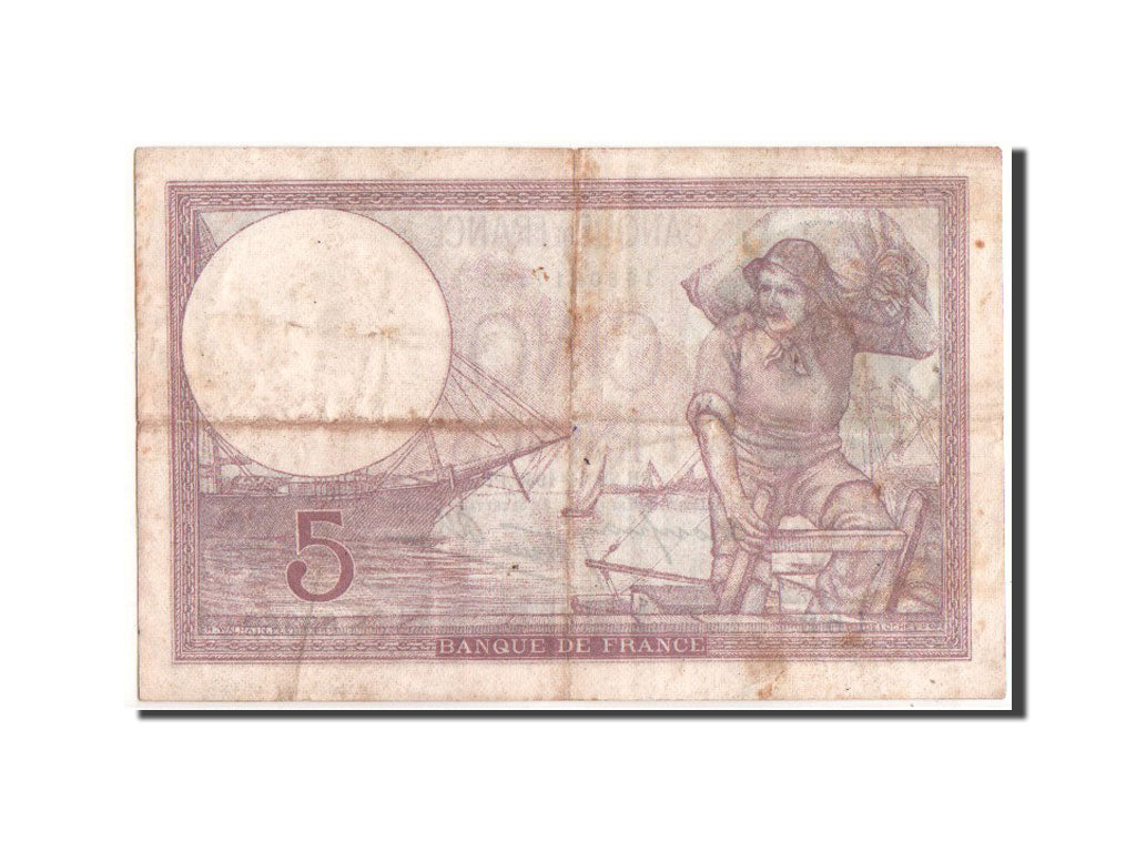 France, 5 Francs Violet, 28.11.1940, KM:83