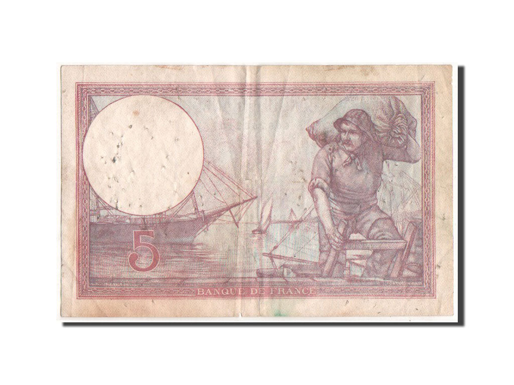 France, 5 Francs Violet, 11.2.1927, KM:72d