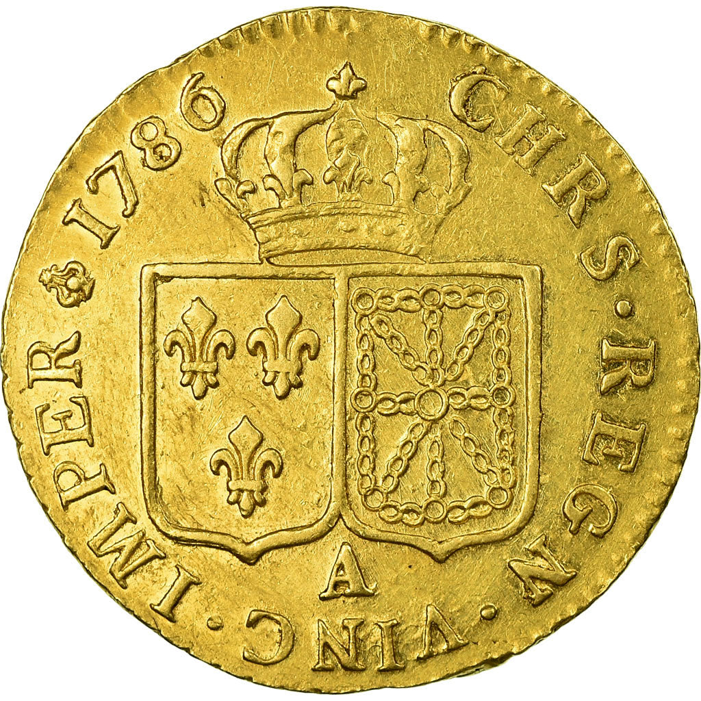 Monnaie, France, Louis XVI, Louis d'or à la tête nue, Louis d'Or, 1786, Paris