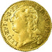 Moeda, França, Louis XVI, Louis d'or à la tête nue, Louis d'Or, 1787, Nantes
