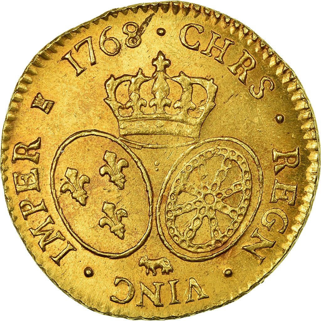 Coin, France, Louis XV, Louis d'or de Béarn au bandeau, Louis d'Or, 1768, Pau