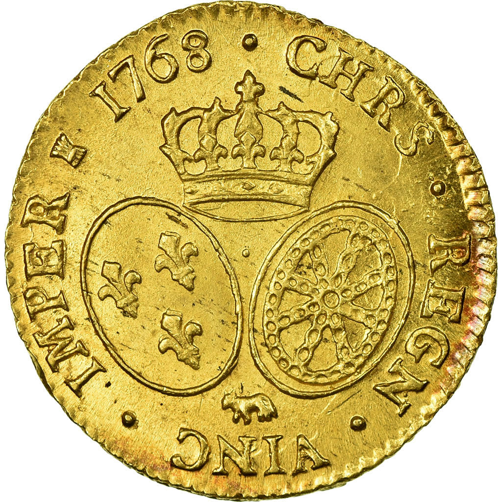 Coin, France, Louis XV, Louis d'or de Béarn au bandeau, Louis d'Or, 1768, Pau